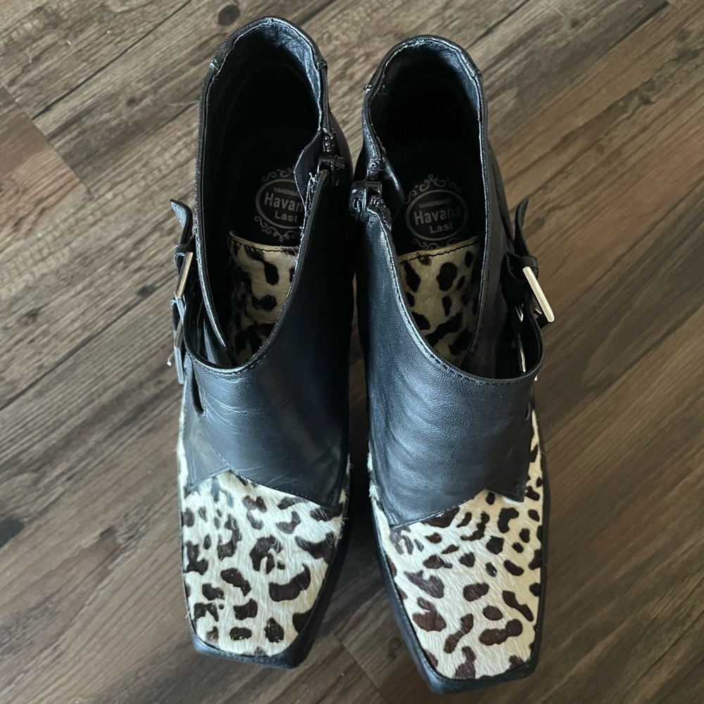 Jeffrey Campbell Platform Cow Print Heel